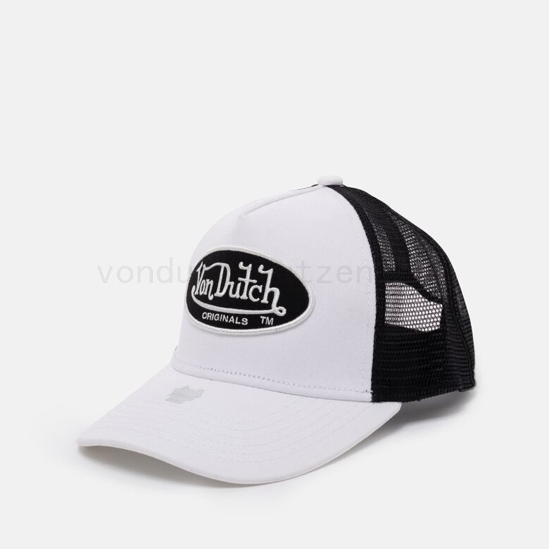 (image for) 2023 Onlineshop Von Dutch Originals -Trucker Cap, white/black F08161034-01132